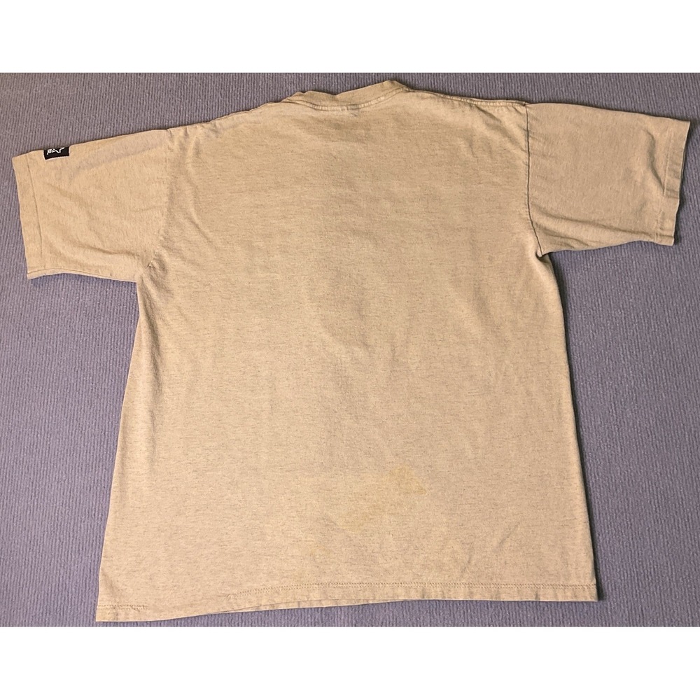 Vintage 90s University Of Georgia Bulldogs Men's Starter Beige T-Shirt - Picture 9 of 12